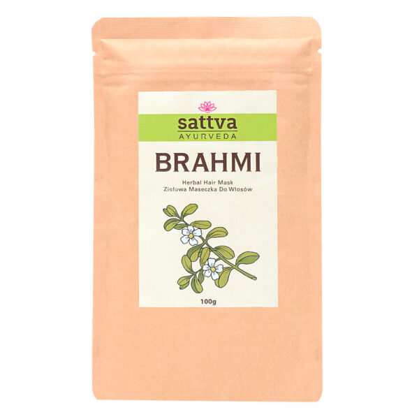 SATTVA HERBAL Brahmi Powder – maska ziołowa do włosów 100 g
