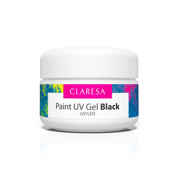 Claresa Paint UV Gel Black – żel do zdobień czarny 5 ml