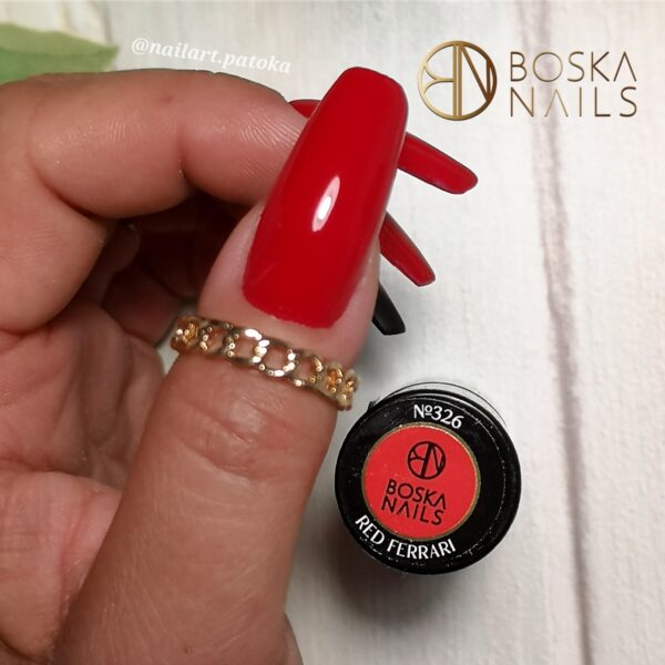 Boska Nails lakier hybrydowy nr 326 – Red Ferrari 6ml