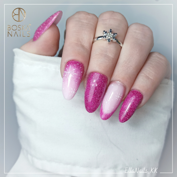 Boska Nails lakier hybrydowy nr 373 – BFlash Pink 6ml