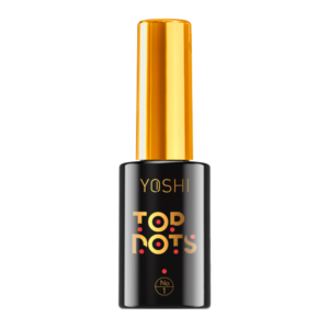 Yoshi Top Dots No 1 UV Hybrid – top z czarnymi drobinkami -10ml