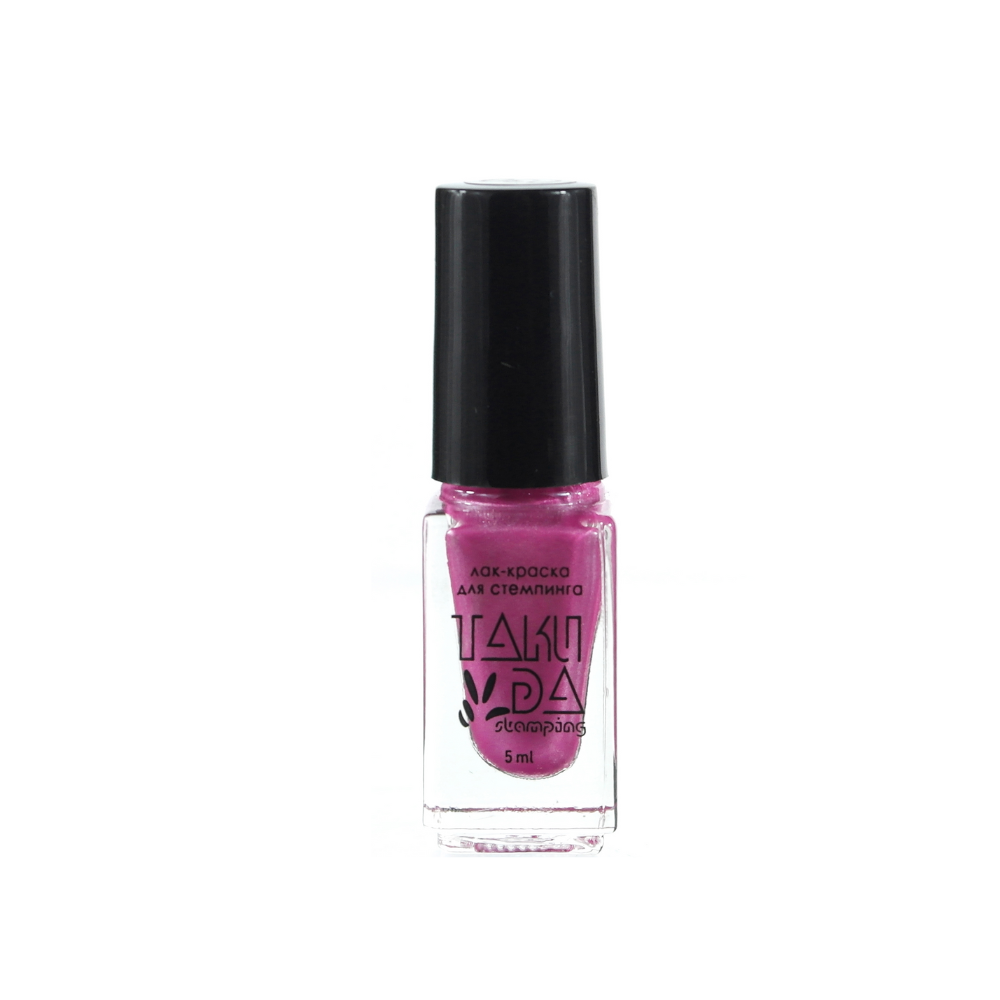 Takida030-5ml Taki da lakier do stempli nr 030 – metaliczny różowy – 5ml