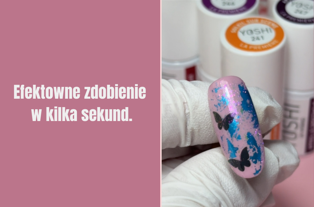 Jak zrobić szybkie zdobienia paznokci z folią transferową i naklejkami